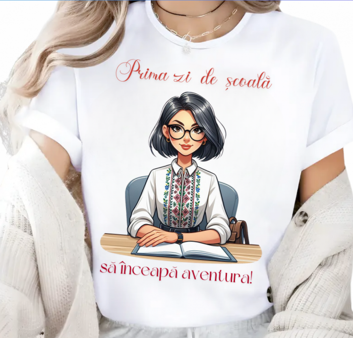 Tricou back to school bumbac– cadou personalizat pentru profesori și elevi [1]