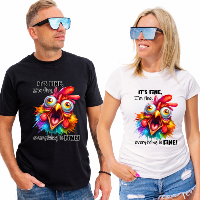 Tricou bumbac model It is fine personalizat cu nume  sau poza preferata TC5056 [1]