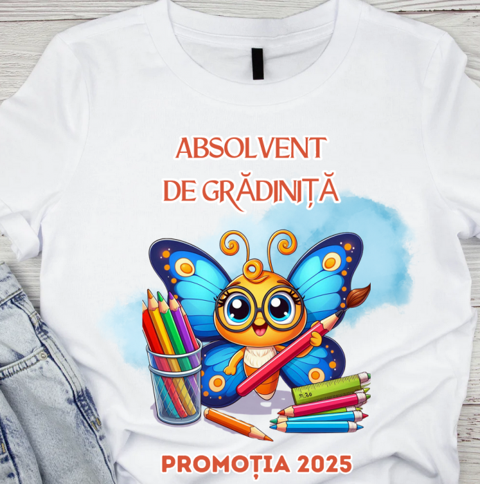 Tricou invatatoare Clasa fluturasilor pentru scoala sau gradinita  ABS1110 [1]