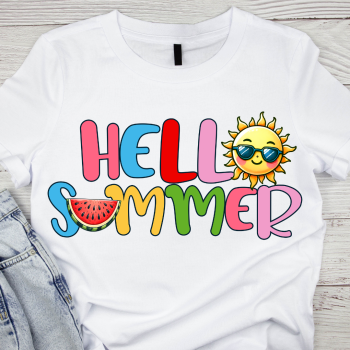 Tricou copii sau adulti din bumbac model SUMMER vibe personalizat cu nume  sau poza preferata TC5053 [1]