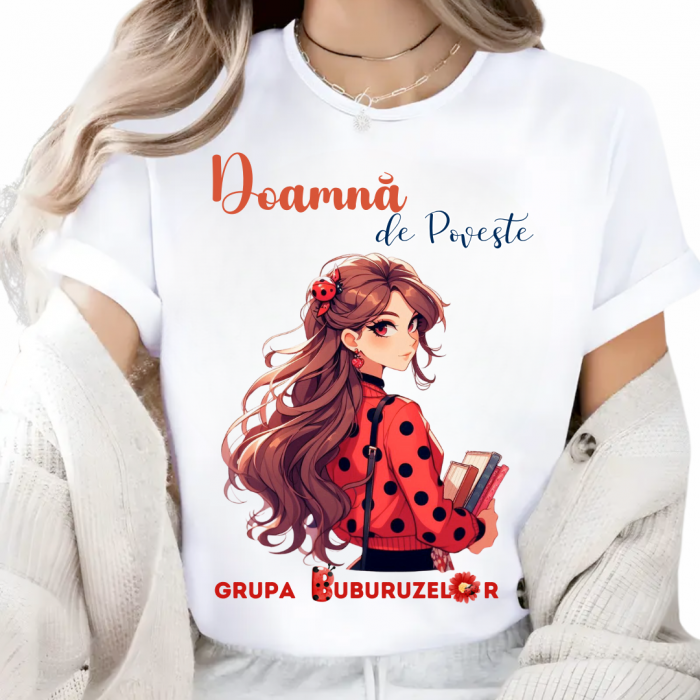 Tricou Doamna la Clasa buburuzelor  pentru scoala sau gradinita  ABS1068.30 [1]