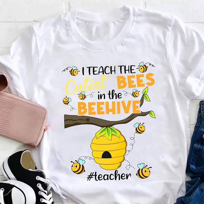 Tricou profesori Teach Love Inspire Clasa albinutelor– Cadou Inspirat pentru Școală [2]