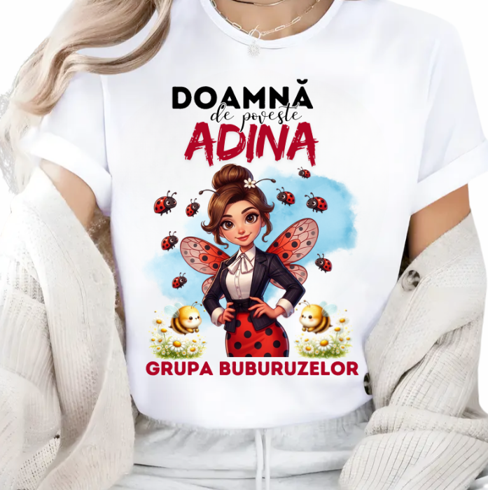 Tricou personalizat invatatoare la Clasa buburuzelor– Cadou Inspirat pentru Școală [2]