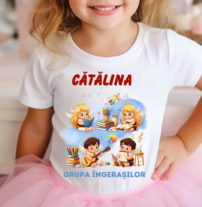 Tricou personalizat Grupa ingerasilor - Cadou Inspirat pentru Școală [3]