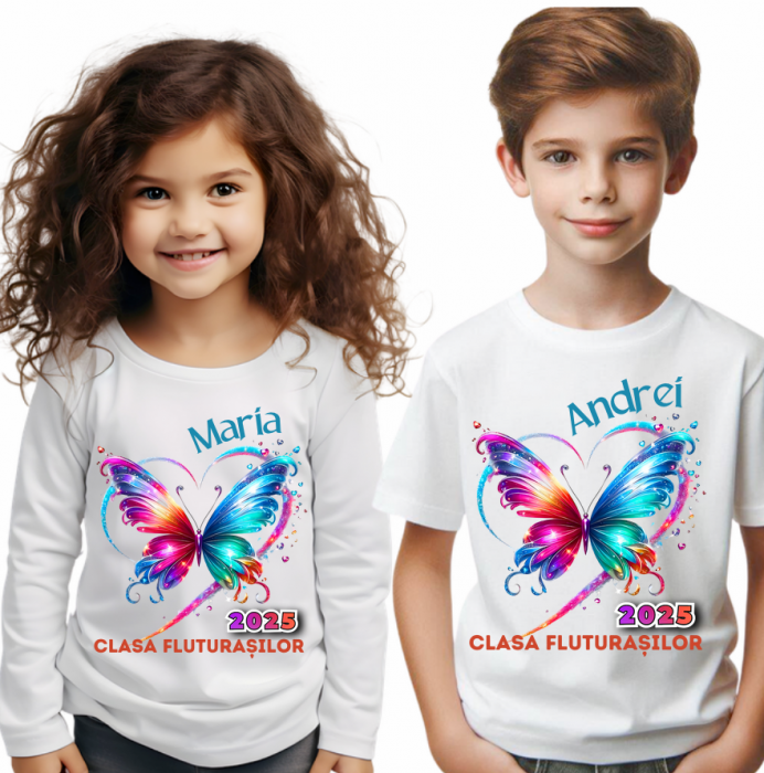 Tricou invatatoare Clasa fluturasilor pentru scoala sau gradinita  ABS1110 [1]