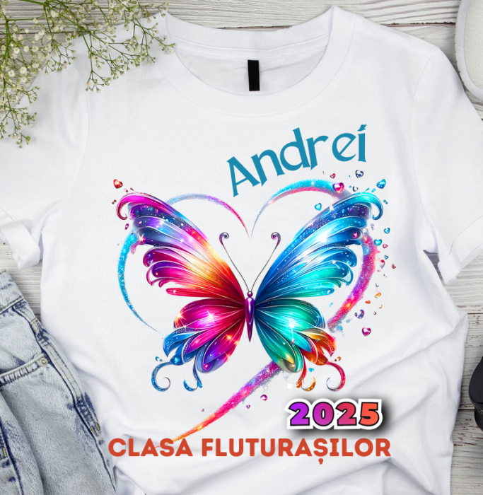 Tricou invatatoare Clasa fluturasilor pentru scoala sau gradinita  ABS1110 [2]