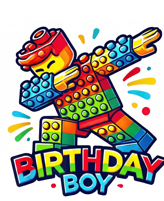 Tricou LEGO cu Cifră Aniversară „Official” – Cadou Personalizat pentru Copii | e-CADOU [2]