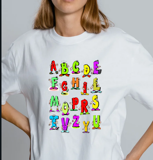 Tricou personalizat absolvire cu Literele alfabetului ABC1001 [4]