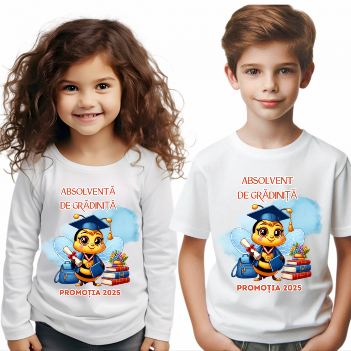 Tricou personalizat absolvire Clasa albintelor cu text sau poze ABS2002 [1]