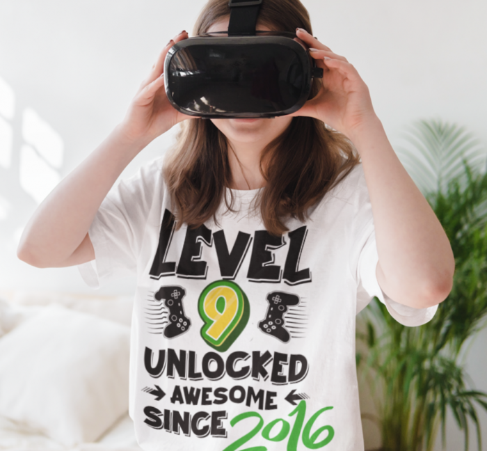 Tricou personalizat aniversar Level 10 Unlocked Awesome Since [1]