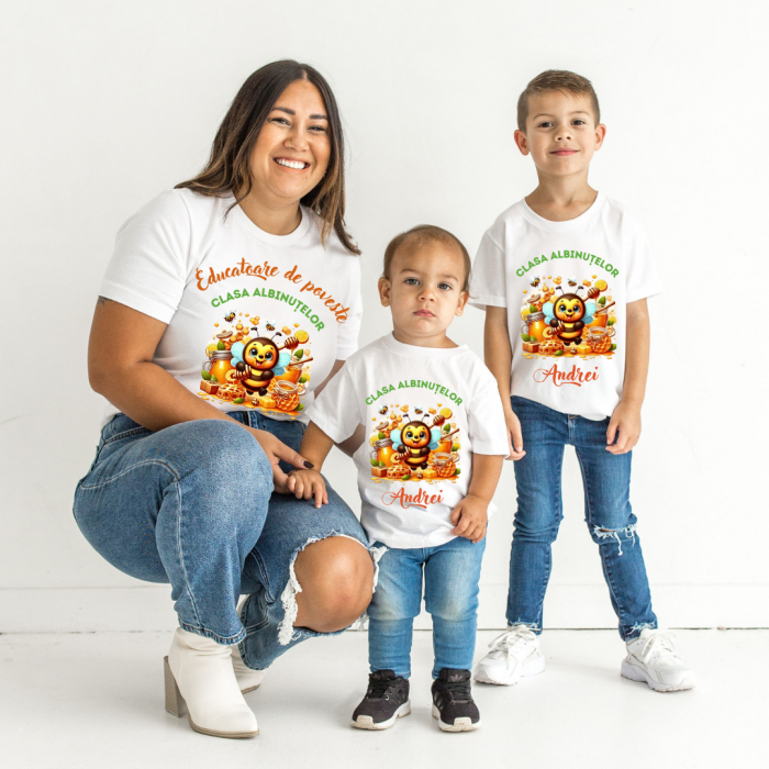 Tricou personalizat pentru absolvire Clasa albintelor cu text sau poze ABS1038 [2]