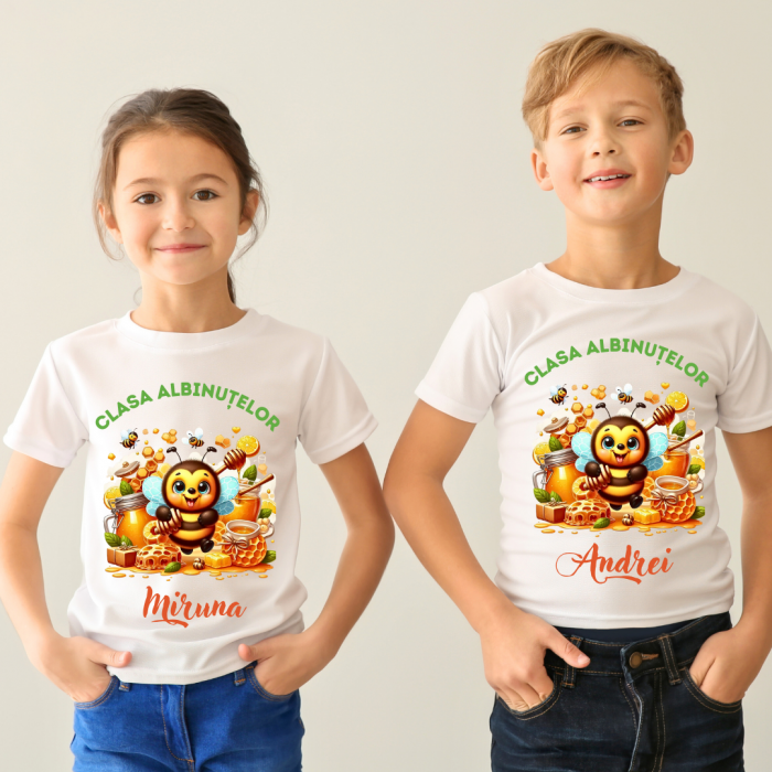 Tricou personalizat pentru absolvire Clasa albintelor cu text sau poze ABS1038 [3]