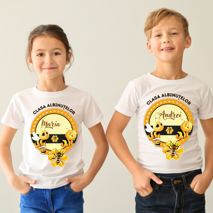 Tricou personalizat pentru absolvire Clasa albintelor cu text sau poze ABS1039 [3]