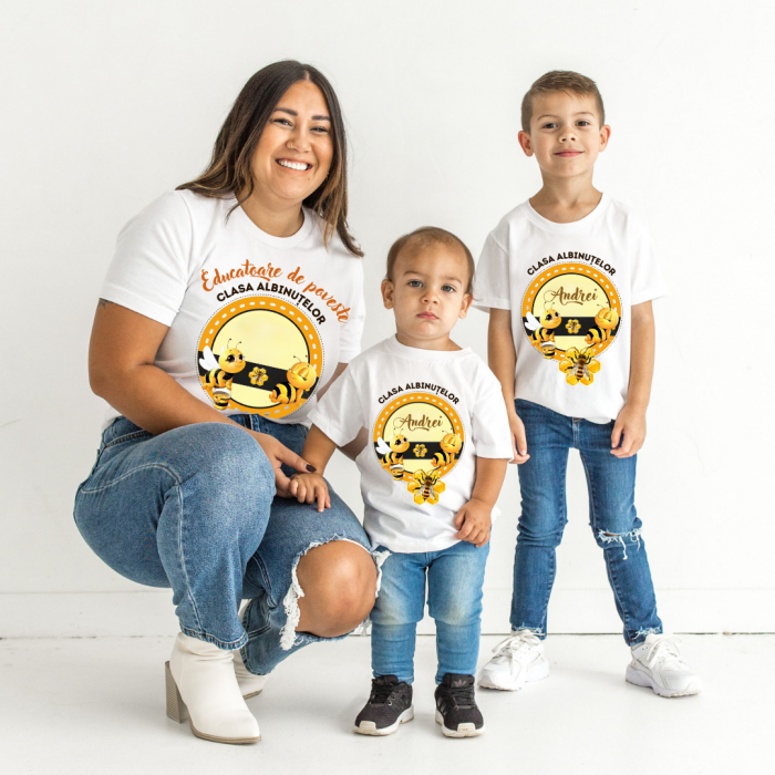 Tricou personalizat pentru absolvire Clasa albintelor cu text sau poze ABS1039 [2]