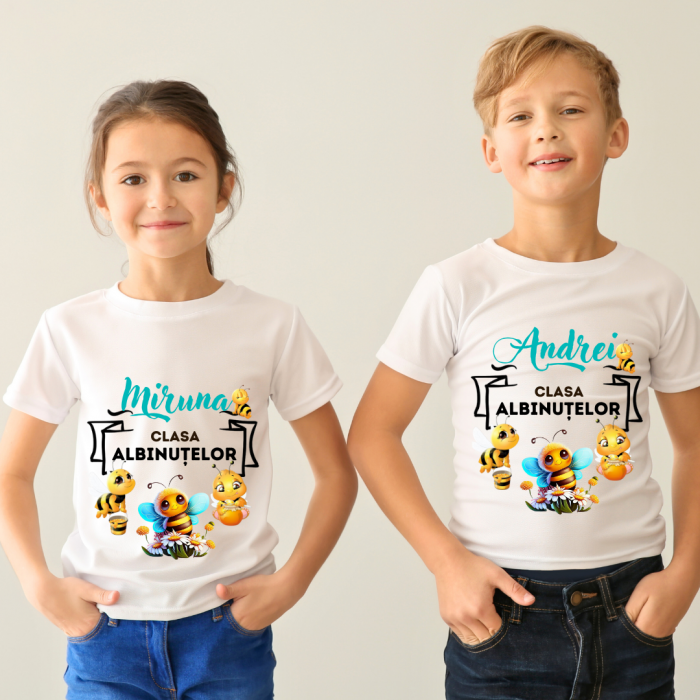 Tricou absolvire gradinita sau clasa 4 Clasa albintelor cu text sau poze ABS1040 [3]
