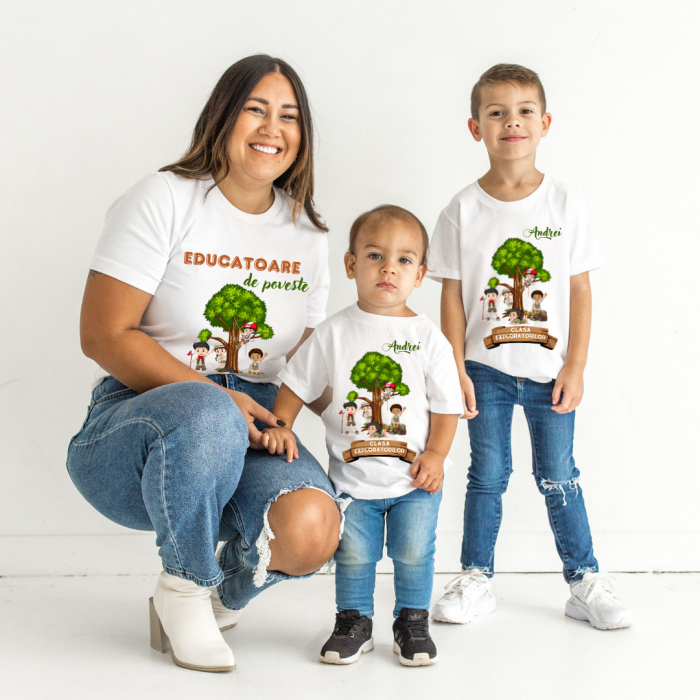 Tricou personalizat pentru absolvire  Clasa exploratorilor  cu text sau poze ABS1031 [2]
