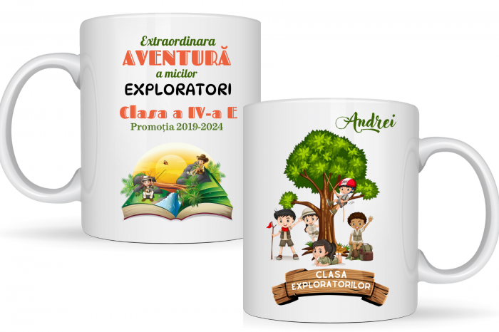 Tricou personalizat pentru absolvire Clasa exploratorilor  cu text sau poze ABS1034 [5]