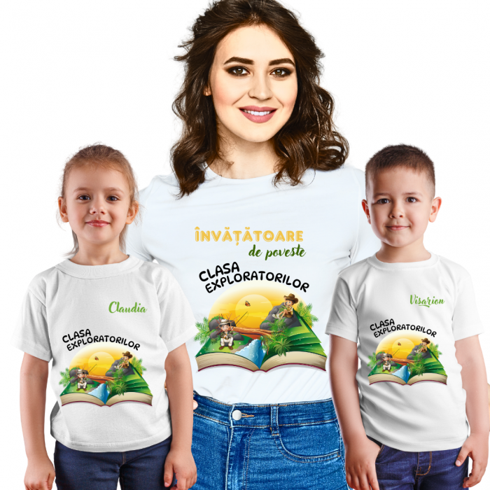 Tricou personalizat pentru absolvire Clasa exploratorilor  cu text sau poze ABS1032 [2]