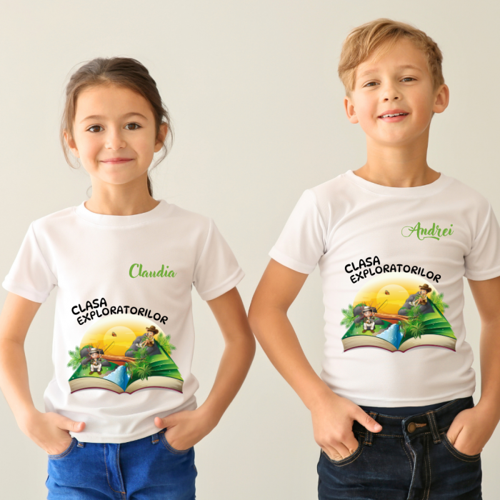 Tricou personalizat pentru absolvire Clasa exploratorilor  cu text sau poze ABS1032 [3]