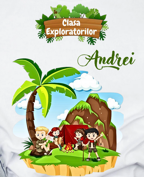 Tricou personalizat pentru absolvire Clasa exploratorilor  cu text sau poze ABS1035 [4]