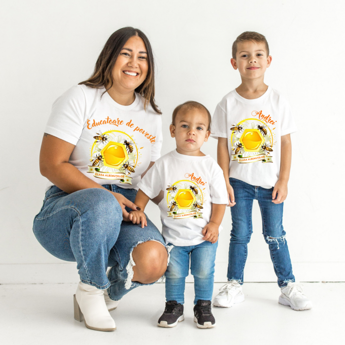 Tricou personalizat pentru absolvire Clasa albintelor cu text sau poze ABS1036 [2]