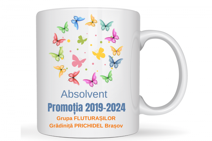 Tricou personalizat pentru absolvire  Grupa fluturasilor cu text sau poze ABS1015 [3]