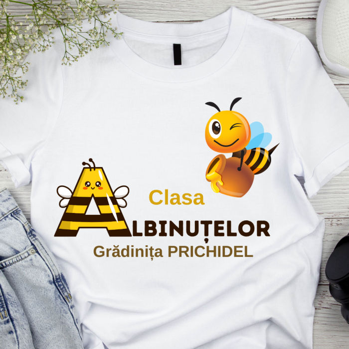 Tricou personalizat pentru absolvire  Grupa albinutelor cu text sau poze ABS1017 [2]