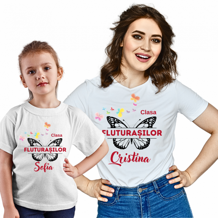 Tricou personalizat pentru absolvire  Grupa fluturasilor cu text sau poze ABS1021 [2]