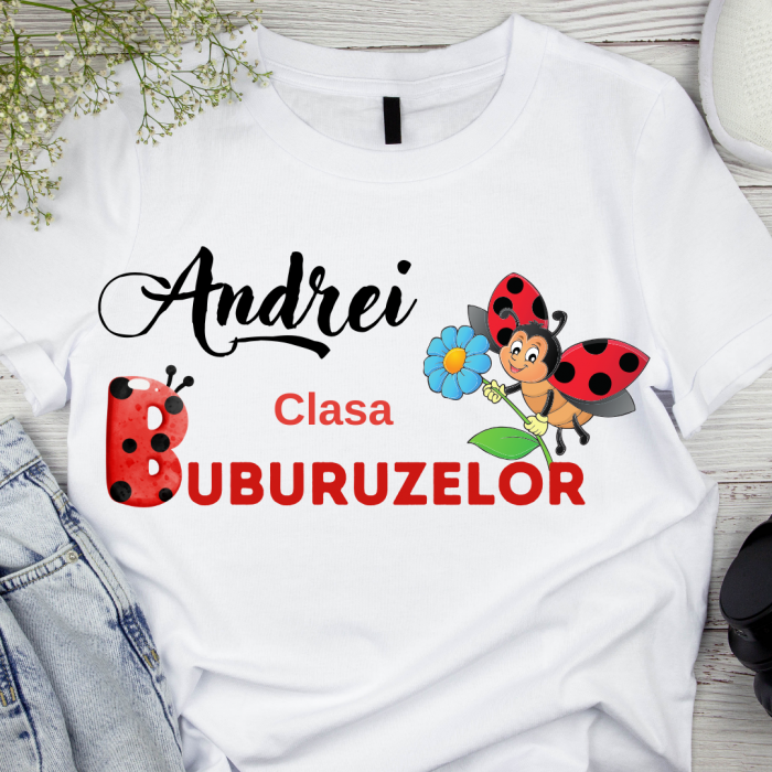 Tricou personalizat pentru absolvire  Grupa buburuzelor cu text sau poze ABS1024 [1]