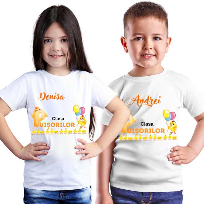 Tricou personalizat pentru absolvire  Grupa puisorilor cu text sau poze ABS1027 [3]