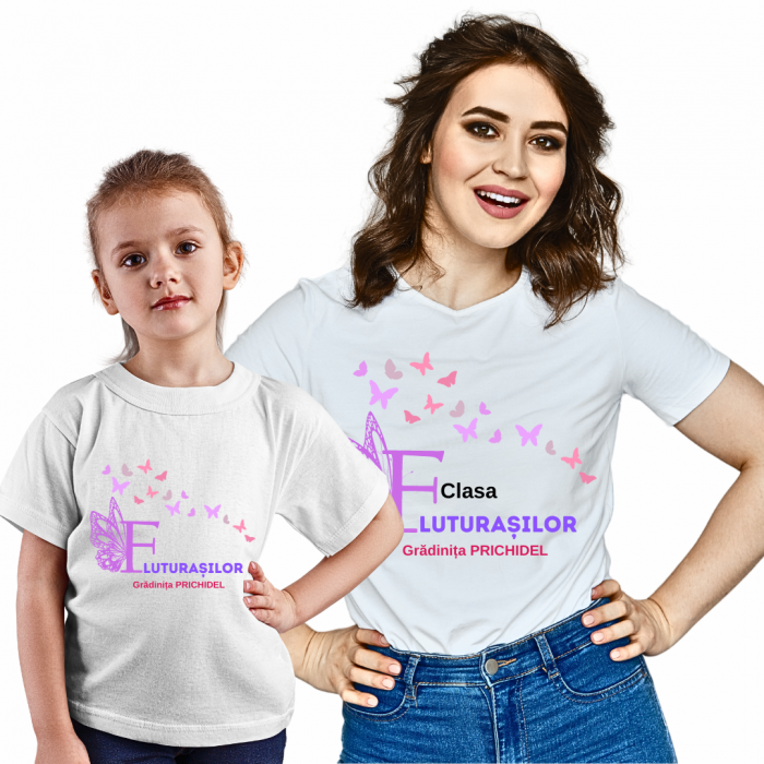 Tricou personalizat pentru absolvire  Grupa fluturasilor cu text sau poze ABS1016 [2]