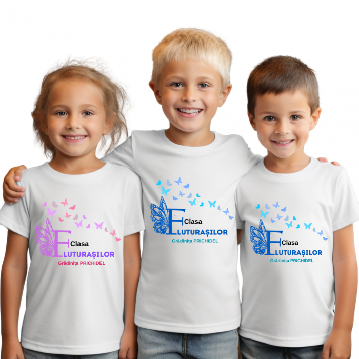 Tricou personalizat pentru absolvire  Grupa fluturasilor cu text sau poze ABS1016 [1]