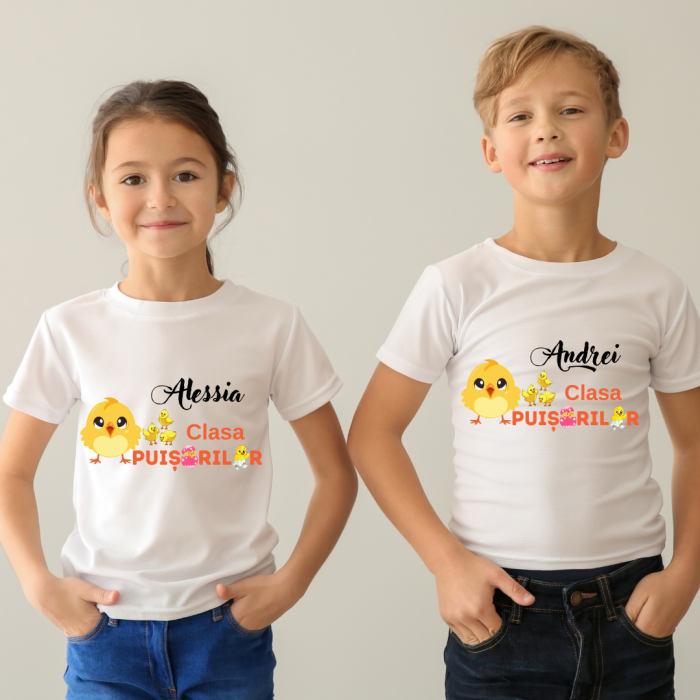 Tricou personalizat pentru absolvire  Grupa puisorilor cu text sau poze ABS1028 [2]