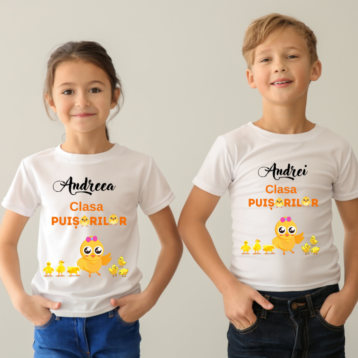 Tricou personalizat pentru absolvire  Grupa puisorilor cu text sau poze ABS1029 [2]