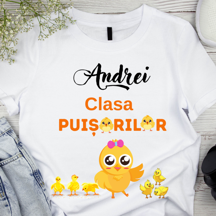 Tricou personalizat pentru absolvire  Grupa puisorilor cu text sau poze ABS1029 [7]