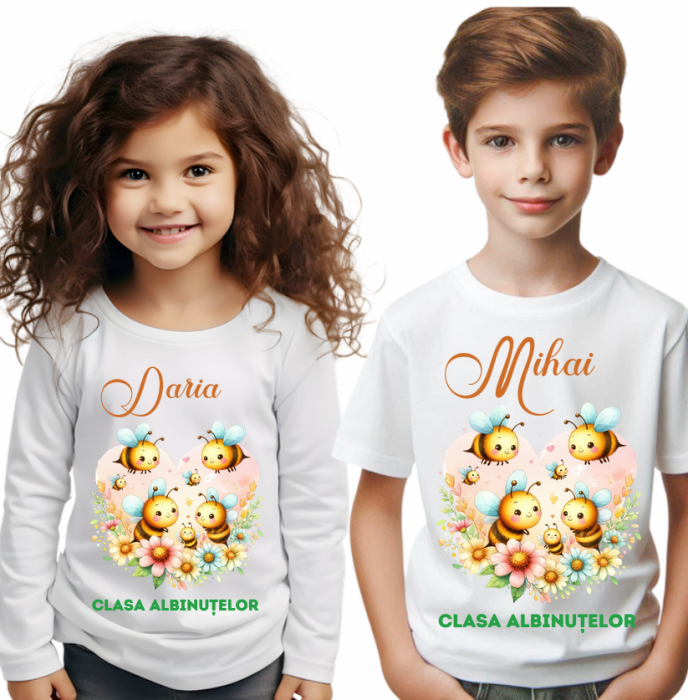 Tricou personalizat pentru Clasa albinutelor - un trricou cu Design Elegant pentru profesori sau elevi [2]