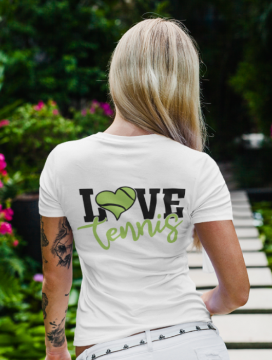 Tricou personalizat pentru iubitoarele de tenis I Love Tenis TNS50002 [2]