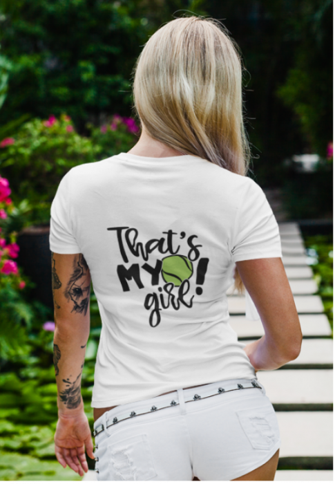 Tricou personalizat pentru iubitorii de tenis That's my girl TNS5006 [3]