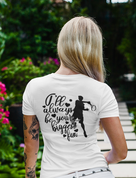 Tricou personalizat pentru iubitorii de tenis Sunt fanul tau TNS5008 [2]