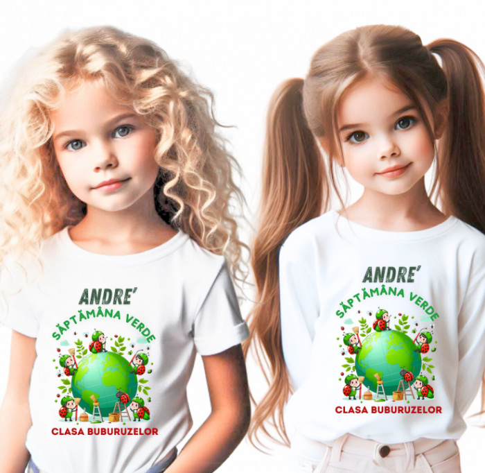 Tricou Personalizat Saptamana verde si Ziua Pământului clasa buburuzelor material  bumbac TSV11 [1]