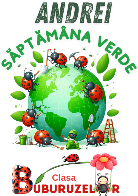 Tricou Personalizat Saptamana verde si Ziua Pământului clasa buburuzelor material  bumbac TSV115 [3]
