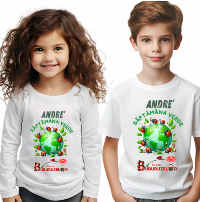 Tricou Personalizat Saptamana verde si Ziua Pământului clasa buburuzelor material  bumbac TSV115 [1]