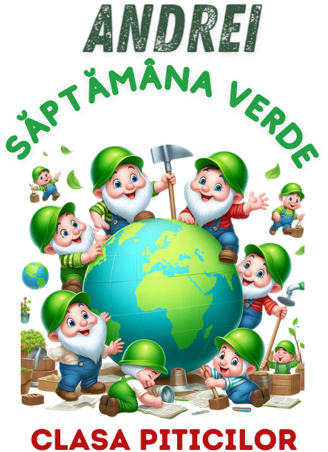 Tricou Personalizat Saptamana verde si Ziua Pământului clasa piticilor material  bumbac TSV116 [3]