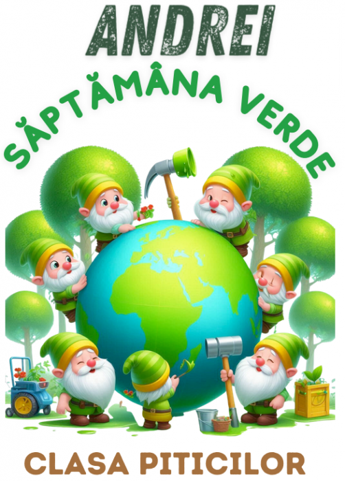 Tricou Personalizat Saptamana verde si Ziua Pământului clasa piticilor material  bumbac TSV117 [3]