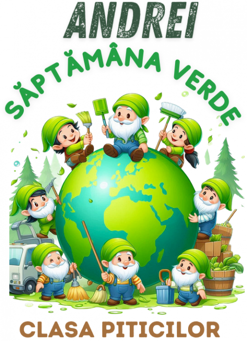Tricou Personalizat Saptamana verde si Ziua Pământului clasa piticilor material  bumbac TSV118 [3]
