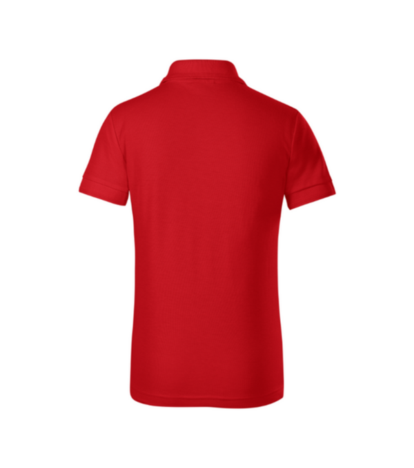 Tricou polo rosu pentru copii din bumbac cu maneca scurta Pique Pol222 [5]
