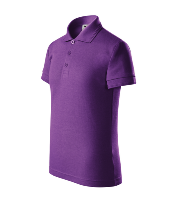 Tricou polo mov violet pentru copii din bumbac cu maneca scurta Pique Pol222 [2]