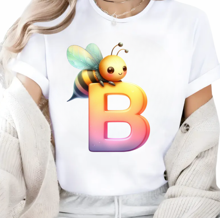 Tricouri Personalizate Grupa Albinutelor– Alfabetul Curcubeu al Albinutelor pentru Copii [3]