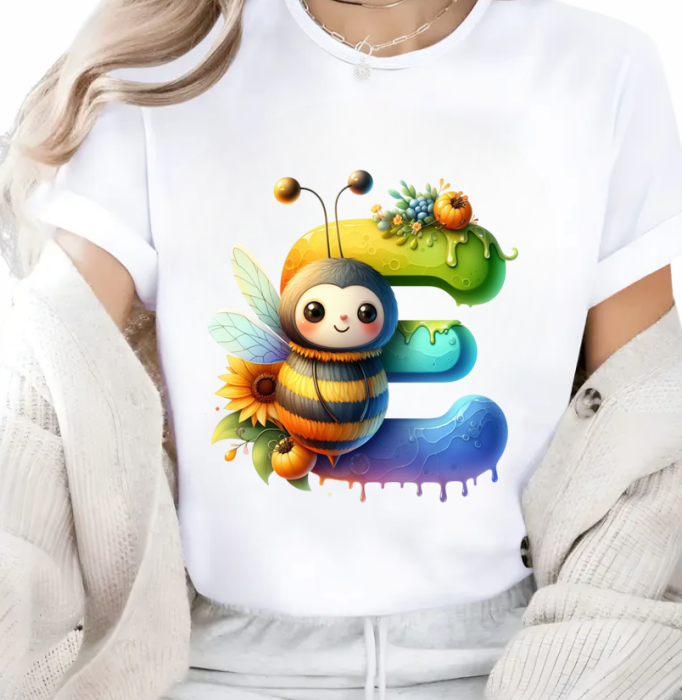 Tricouri Personalizate Grupa Albinutelor– Alfabetul Curcubeu al Albinutelor pentru Copii [2]