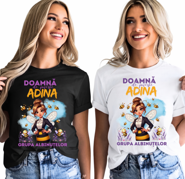 Tricou Special pentru Educatoare de albinute - un cadou cu Design Elegant [2]